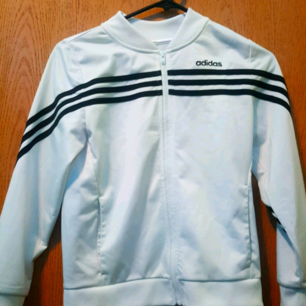 White Adidas jacket